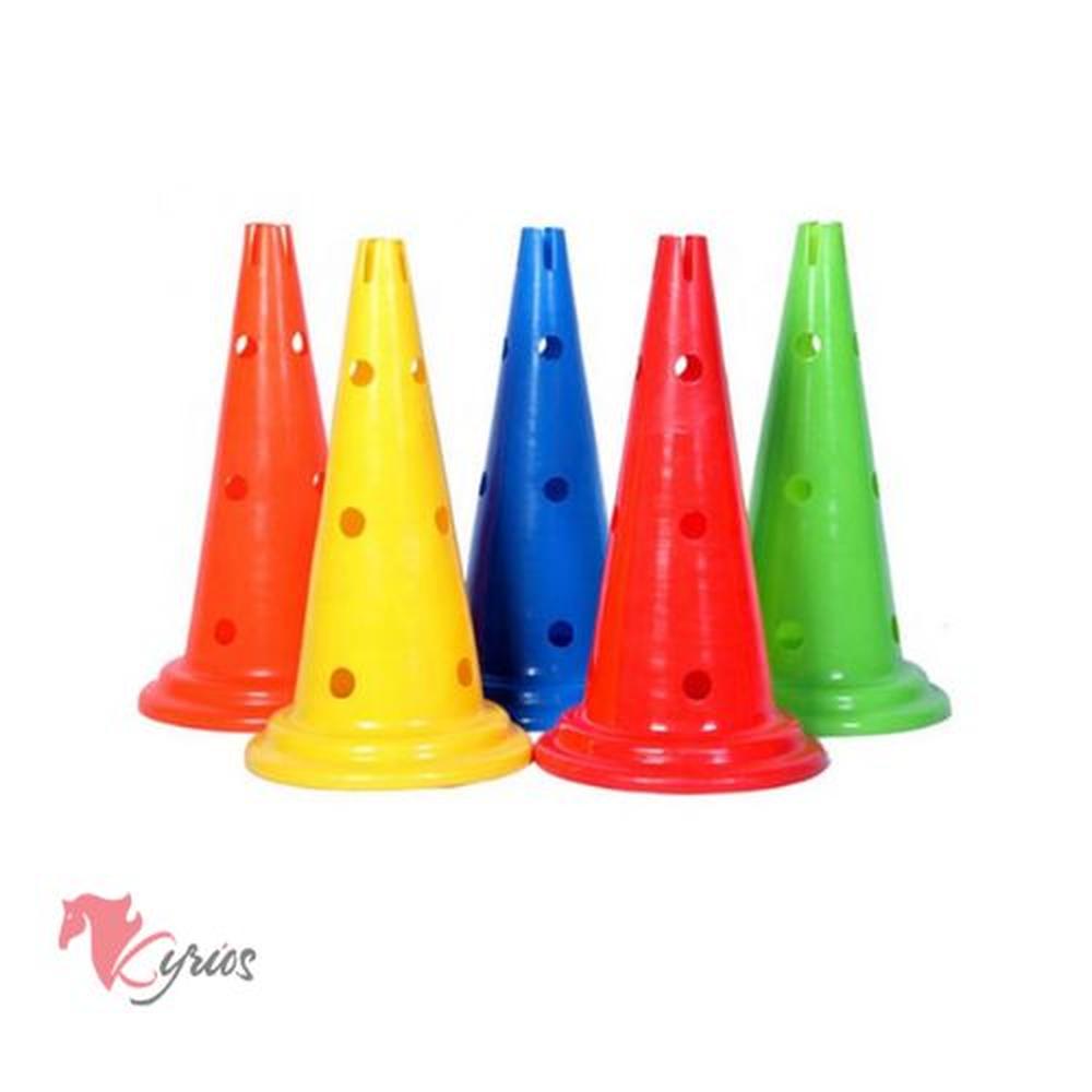 Cono Con 3 Huecos 35 CM Pack De 12 UND
