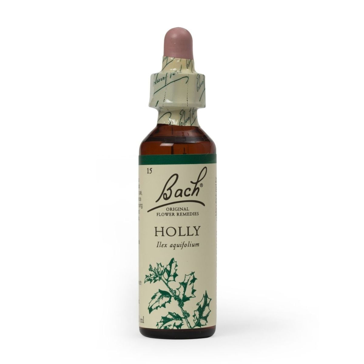 Esencia de Flores de Bach Holly 20ml  para los que Tienden a Tener Sentimientos Negativos.