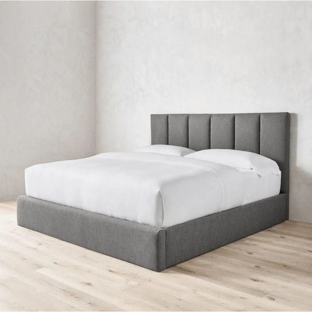 CAMA BOX TARIMA DECO 2 PLAZAS GRIS