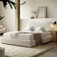CAMA BOX TARIMA CIEL 1.5 PLAZAS BEIGE