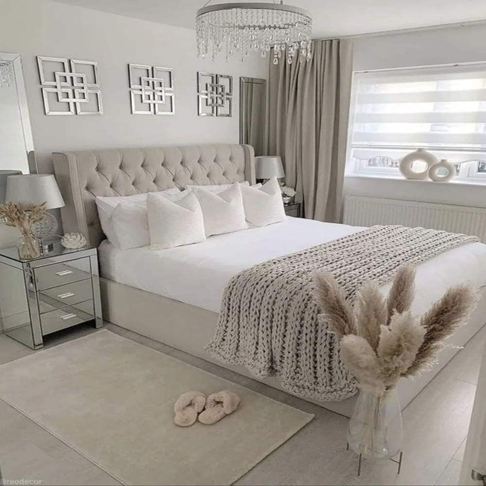 CAMA BOX TARIMA BLOSSOM 1.5 PLAZAS BEIGE