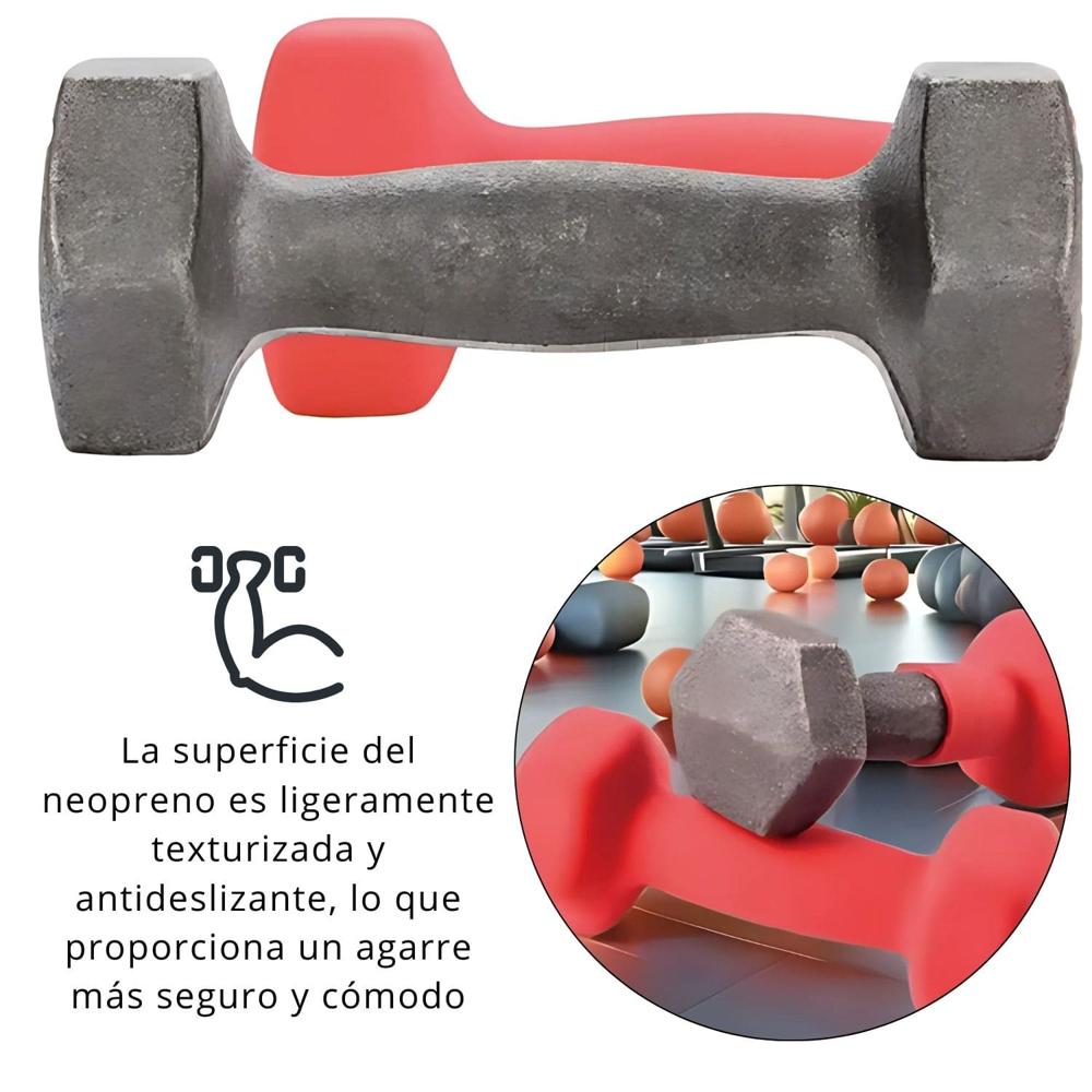 Pesa Mancuernas De Vinilo De 5 Kg Pesas Rojas Plastificadas Par Pesa Mancuernas De Vinilo De 5 Kg Pesas Rojas Plastificadas Par