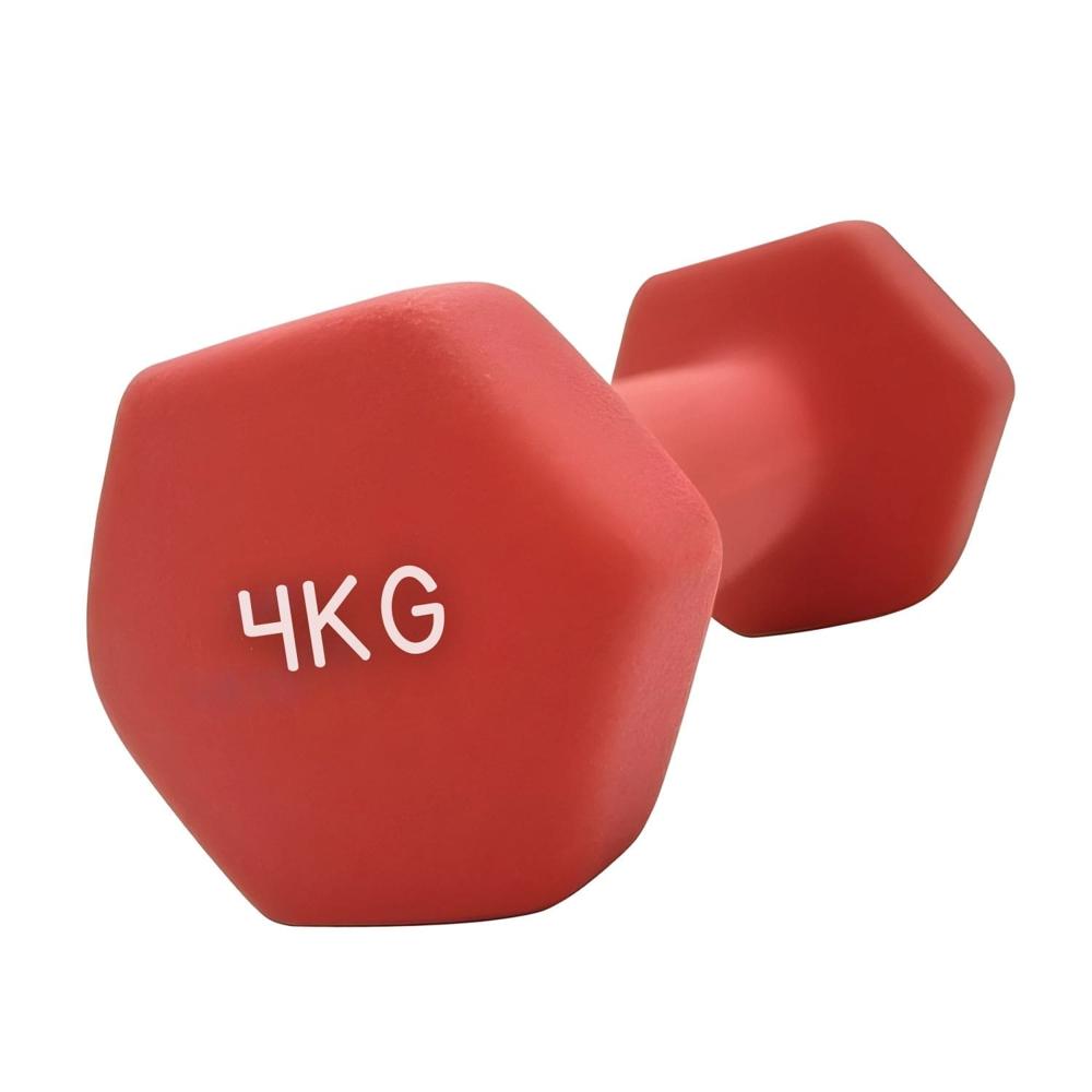 Mancuernas De Vinilo De 4 Kg Pesas Plastificadas Par Rojo Mancuernas De Vinilo De 4 Kg Pesas Plastificadas Par Rojo