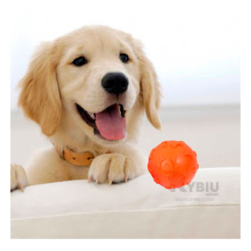 Pelota Anti Estres para Can en Anaranjado Y+Papel de Regalo Pelota Anti Estres para Can en Anaranjado Y+Papel de Regalo