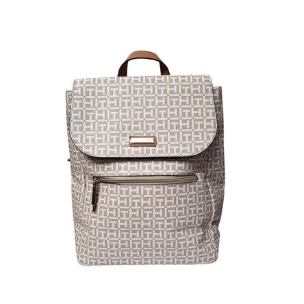 Mochila Tommy Hilfiger Monogram - Beige Mochila Tommy Hilfiger Monogram - Beige