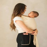 Fular NEW BORN Nemito 100% algodón BEIGE CLARO