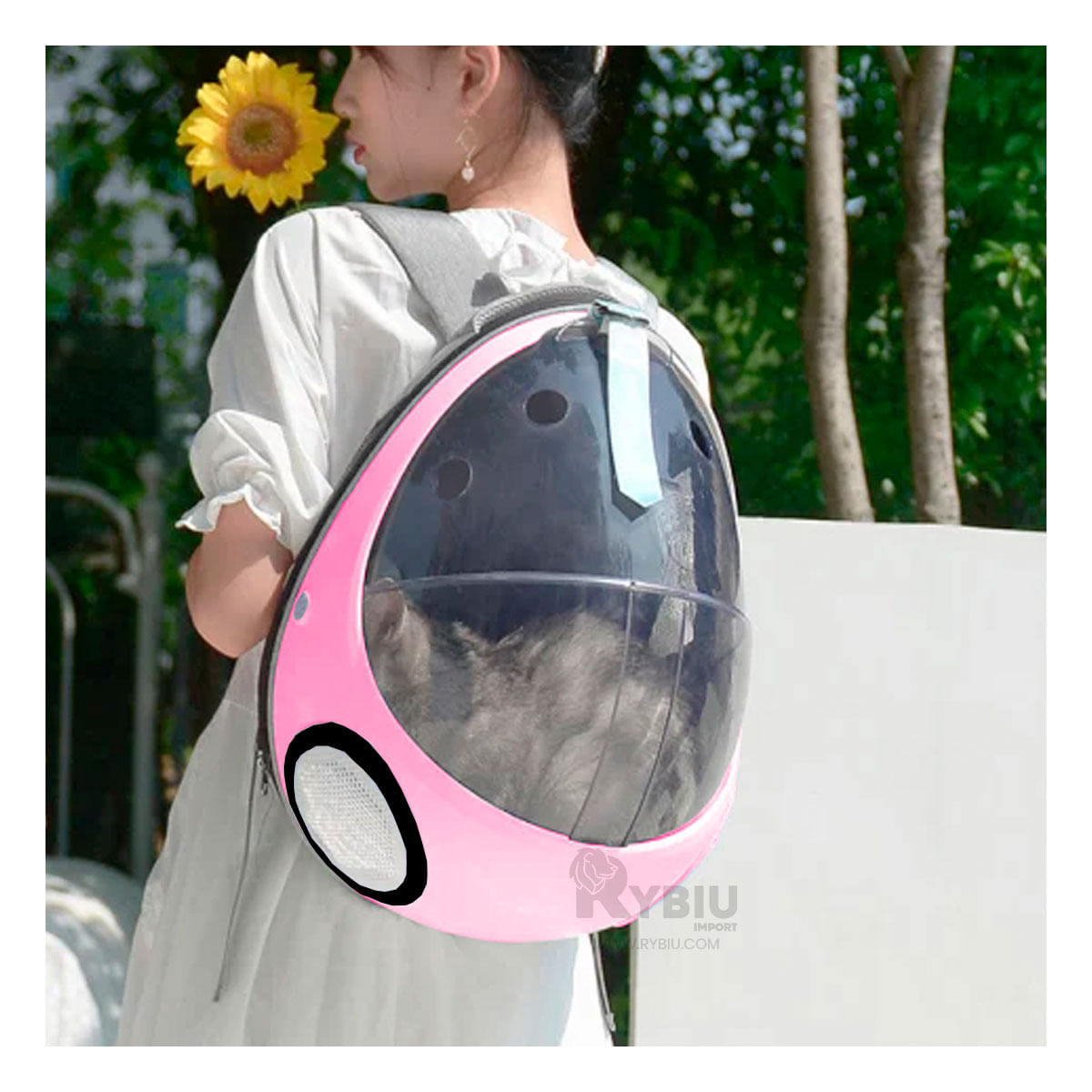 Mochila Amplia y Estilizada de Color Rosado Y+Stickers