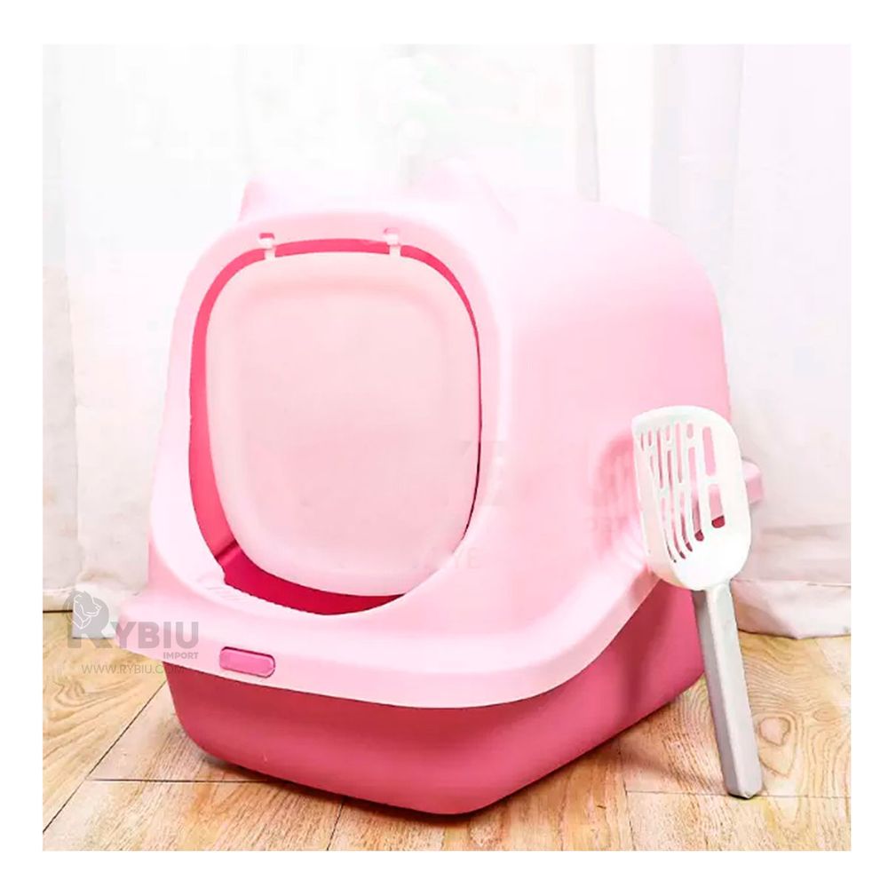 Arenero Portatil Cerrado con Pala Rosado Y+Papel de Regalo Arenero Portatil Cerrado con Pala Rosado Y+Papel de Regalo