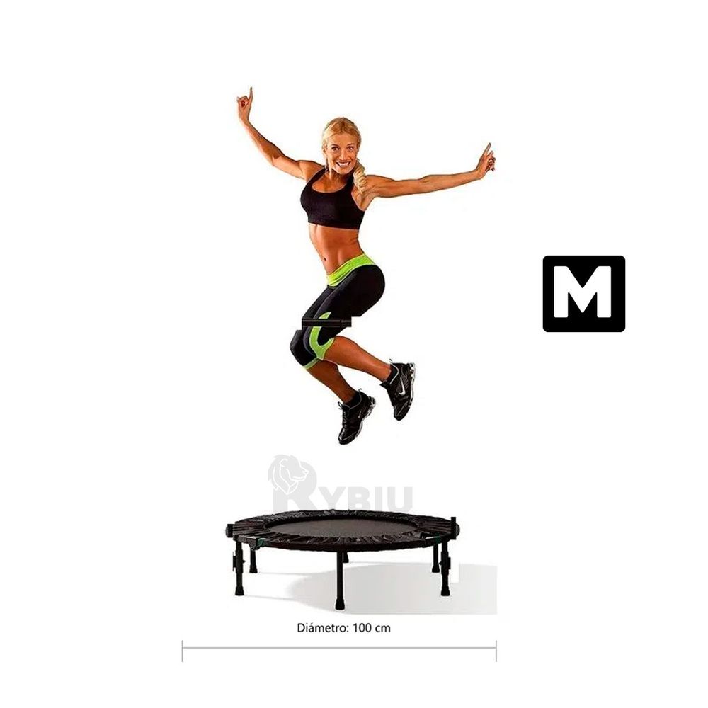 Trampolín Aeróbico Resistente Negro Talla M Trampolín Aeróbico Resistente Negro Talla M