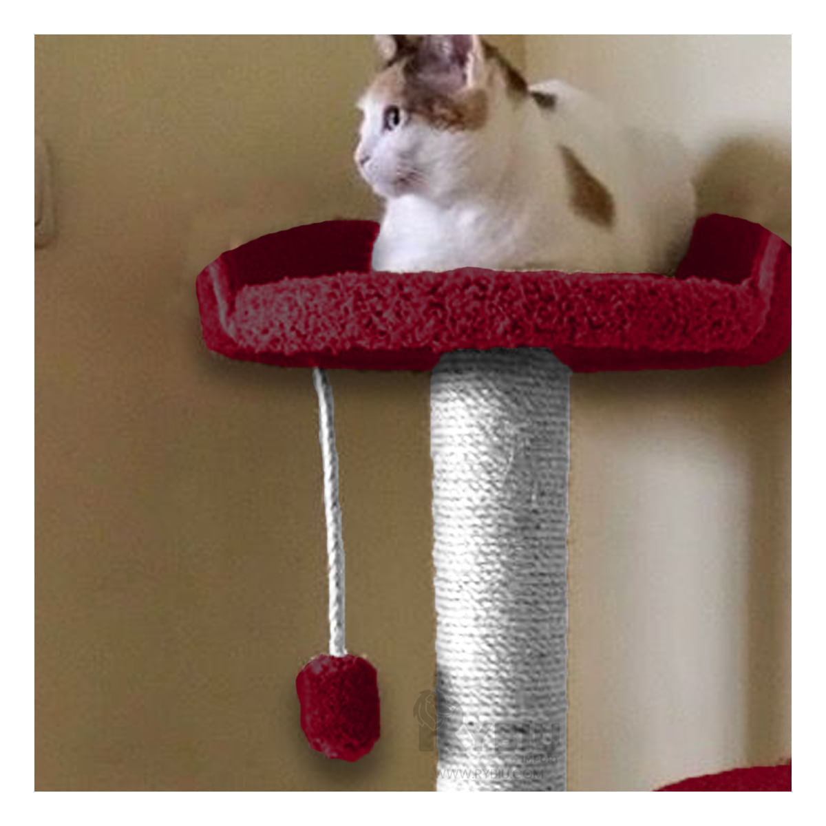 Gym de Felpa con Tubos de Carton Color Rojo Y+Stickers