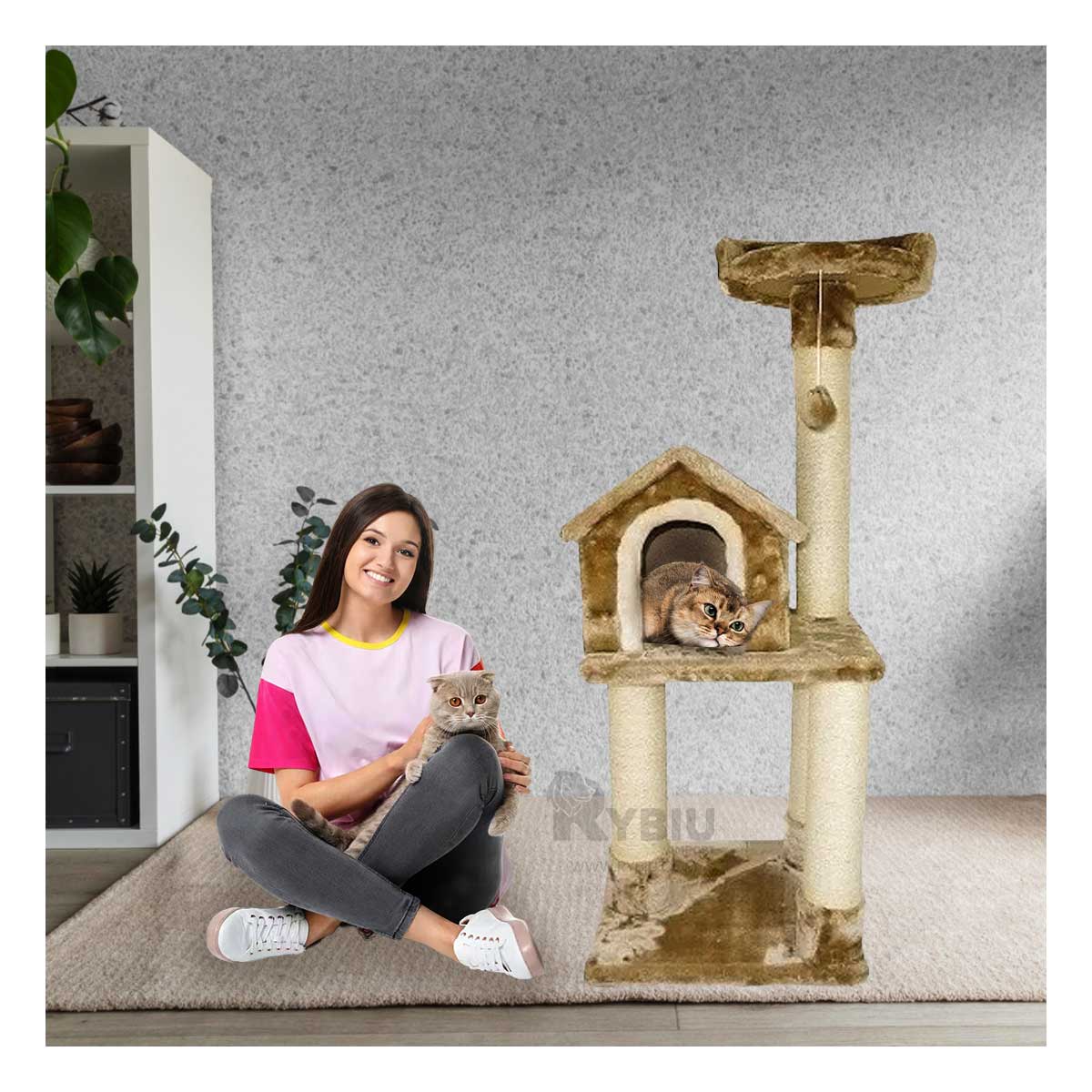 Gym Didactico para Mascotas de Color Mostaza Y+Agendita