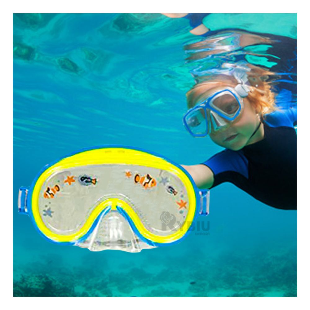 Lentes de Buceo Modelo Aviador para Niños de Color Azul Lentes de Buceo Modelo Aviador para Niños de Color Azul