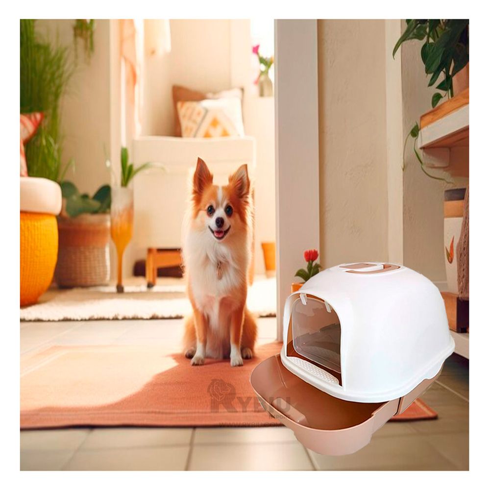 Arenero para Gatos con Pala Especial Cafe Y+Papel de Regalo Arenero para Gatos con Pala Especial Cafe Y+Papel de Regalo