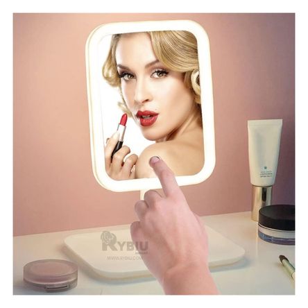 Espejo de Maquillaje Led en Blanco Y+Papel de Regalo Espejo de Maquillaje Led en Blanco Y+Papel de Regalo