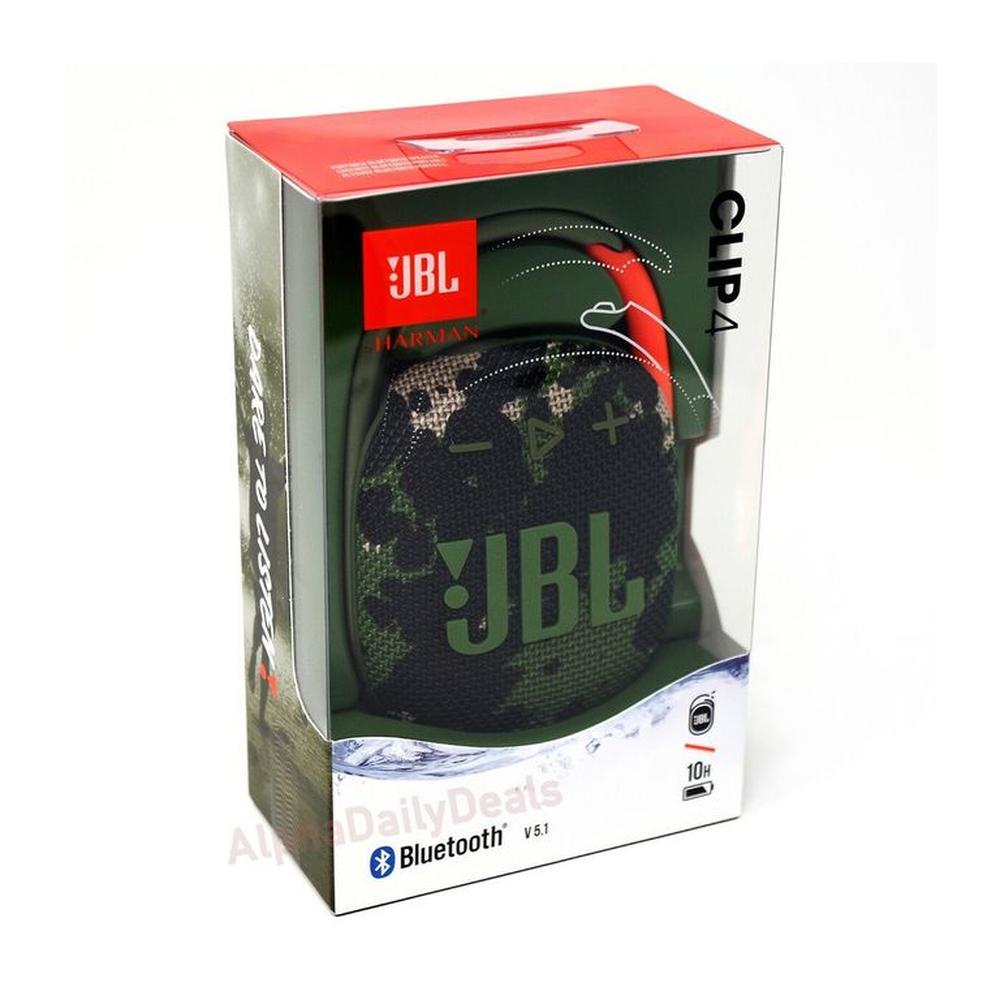 JBL Clip 4 Camuflado - Altavoz ultra portátil resistente al agua