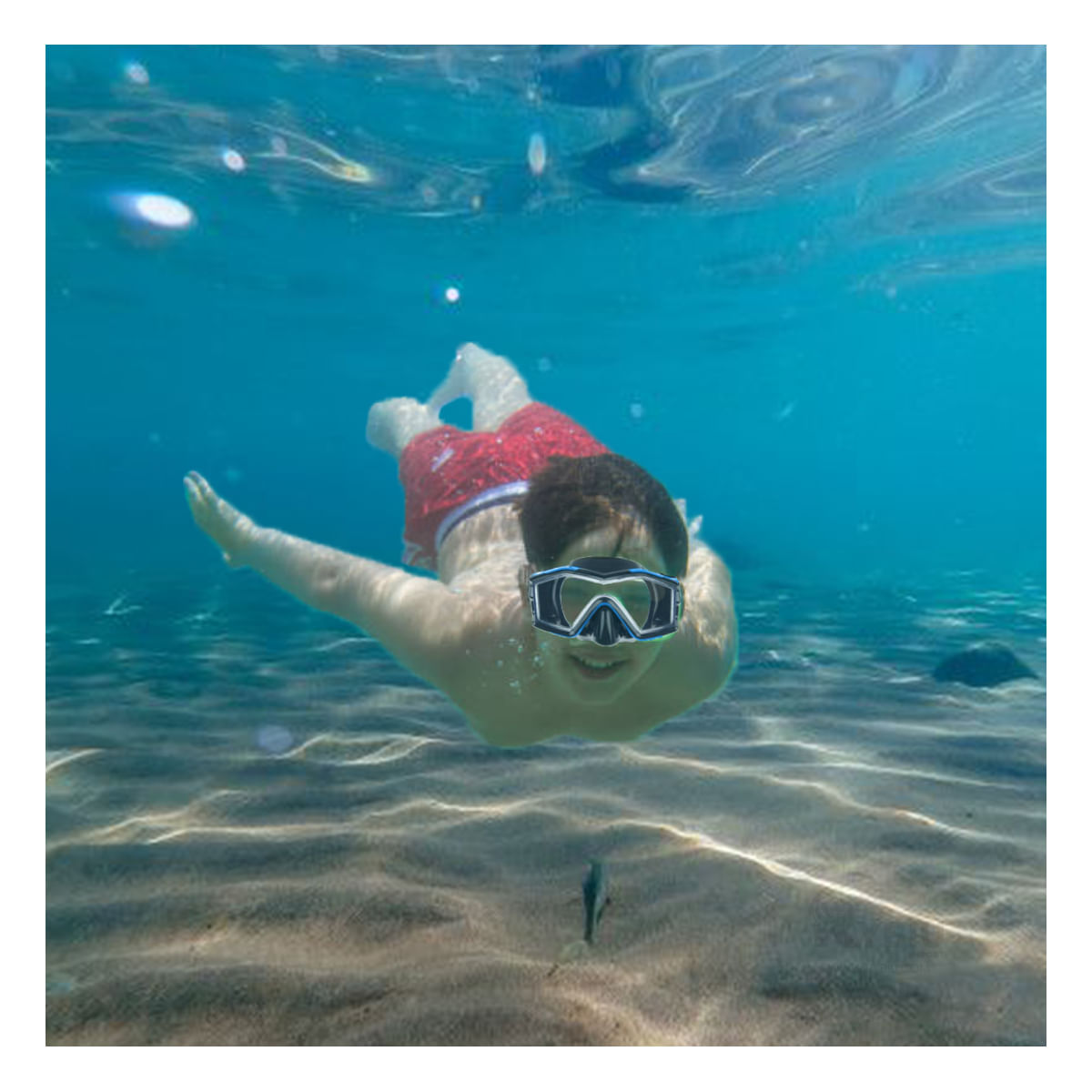 Lentes para Buceo de Pequeños de Casa Color Azul Y+Agendita