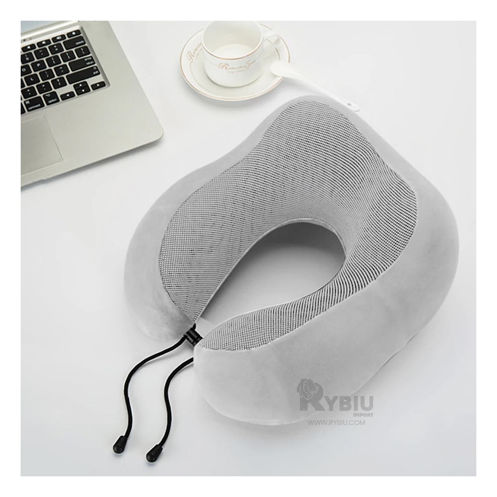 Almohada Cervical en Color Plomo Y+Papel de Regalo Almohada Cervical en Color Plomo Y+Papel de Regalo