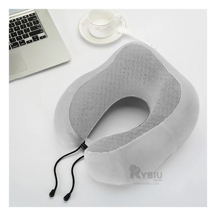 Almohada Cervical en Color Plomo Y+Papel de Regalo Almohada Cervical en Color Plomo Y+Papel de Regalo