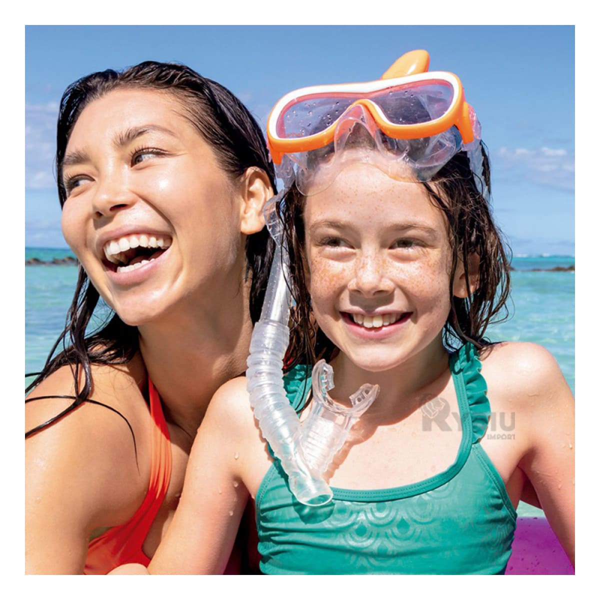 Lentes para Bucear de Menores Anaranjado Y+Papel de Regalo