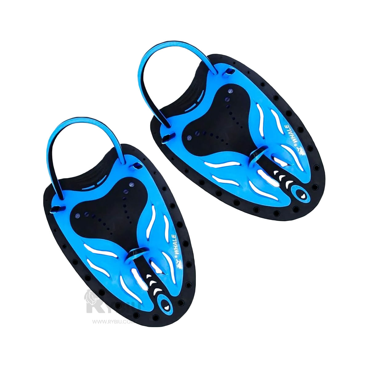 Manopla Antideslizante para Natacion Color Negro Y+Stickers