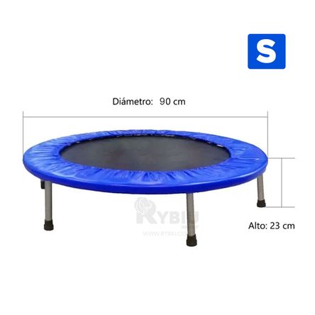 Trampolín Para Gimnasio Azul Talla S