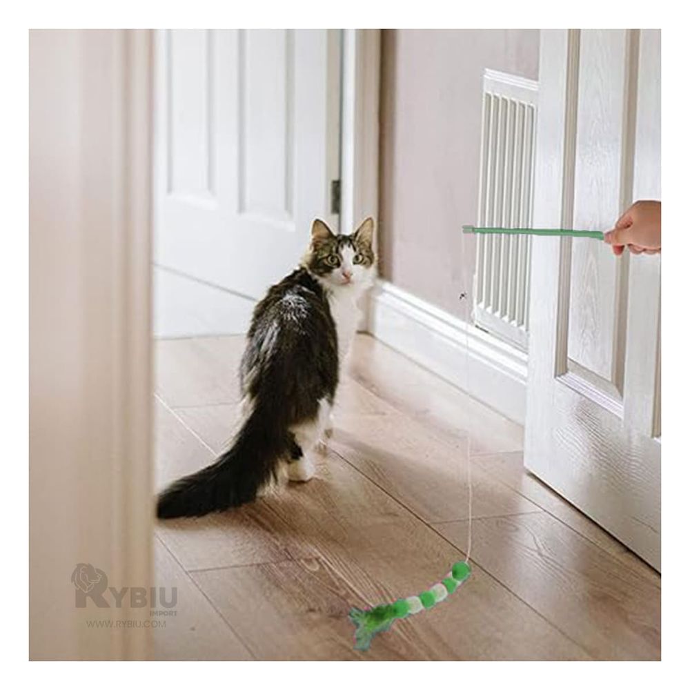 Varita Interactiva para Felinos de Color Verde Y+Agendita Varita Interactiva para Felinos de Color Verde Y+Agendita