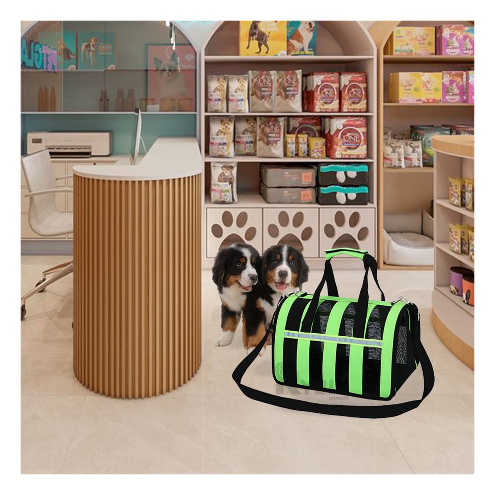 Transportador Compacta de Mascotas Verde Y+Papel de Regalo Transportador Compacta de Mascotas Verde Y+Papel de Regalo