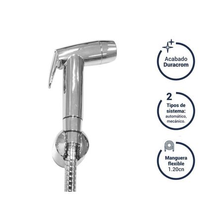 Duchita bidet premium con manguera flexible y soporte Vainsa Duchita bidet premium con manguera flexible y soporte Vainsa