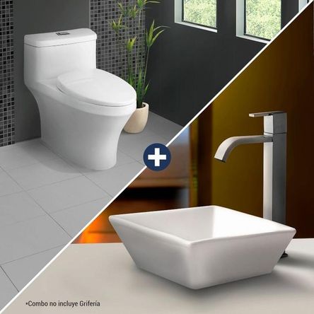 Combo one piece ocean + bowl modena blanco Combo one piece ocean + bowl modena blanco