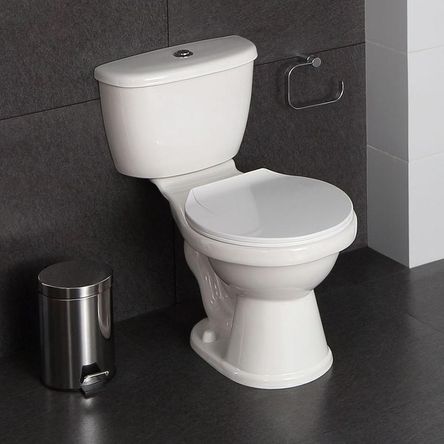 Inodoro taza tanque asiento Cancún Blanco Italgrif Inodoro taza tanque asiento Cancún Blanco Italgrif