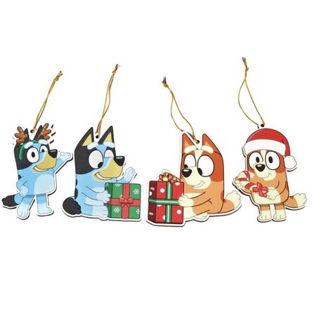 Set de adorno arbol navidad Bluey X4 unds 12cm Modelo 3 Set de adorno arbol navidad Bluey X4 unds 12cm Modelo 3