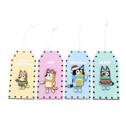 Set de adorno arbol navidad Bluey X4 unds 12cm Modelo 4 Set de adorno arbol navidad Bluey X4 unds 12cm Modelo 4