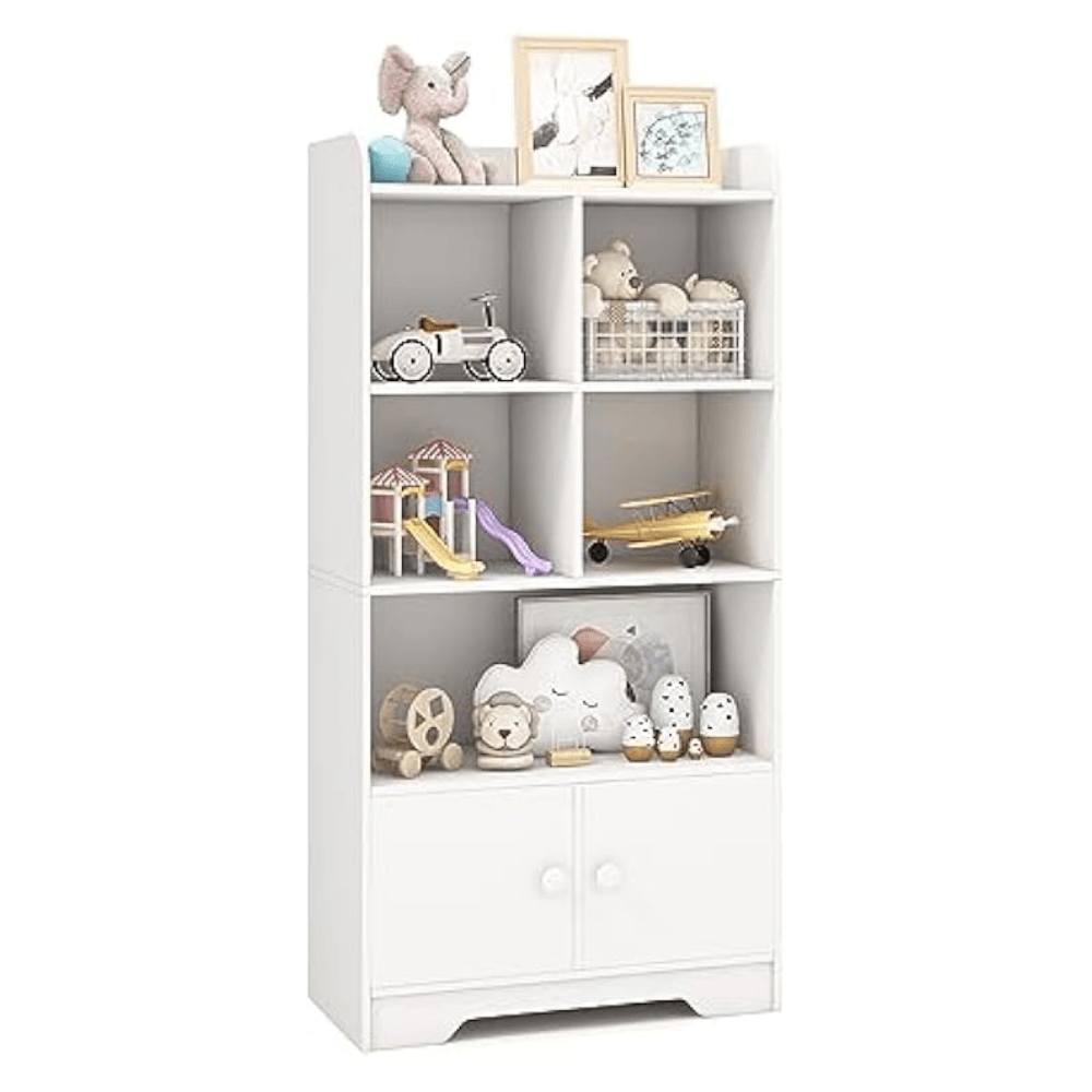 Librero Estante Infantil Hazel Blanco Muebles Bonno