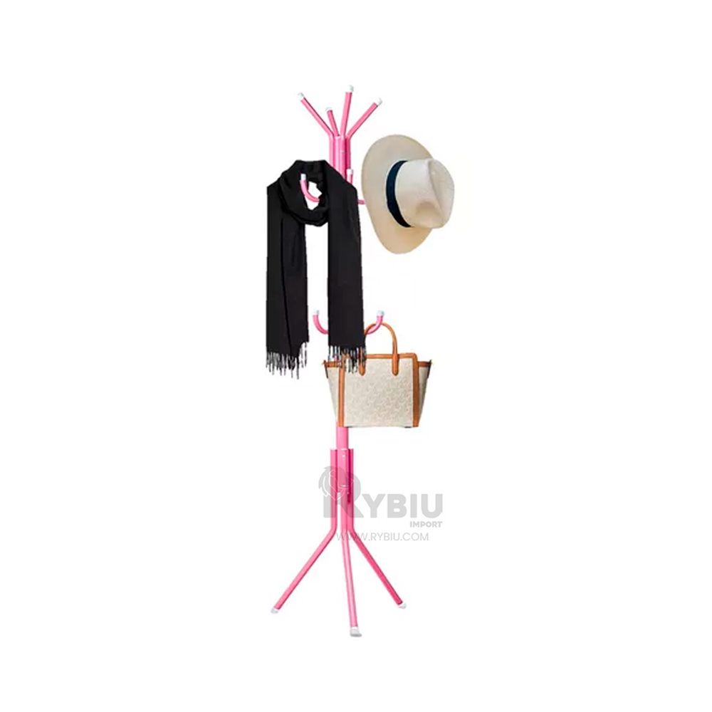 Soporte Vertical para Ropa Rosado Y+Post-it adhesivos Soporte Vertical para Ropa Rosado Y+Post-it adhesivos