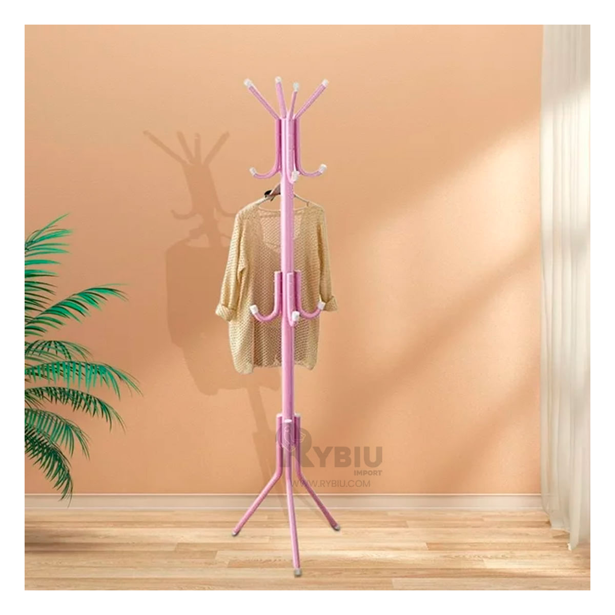 Perchero Resistente de Cuarto Tono Rosado Y+Papel de Regalo