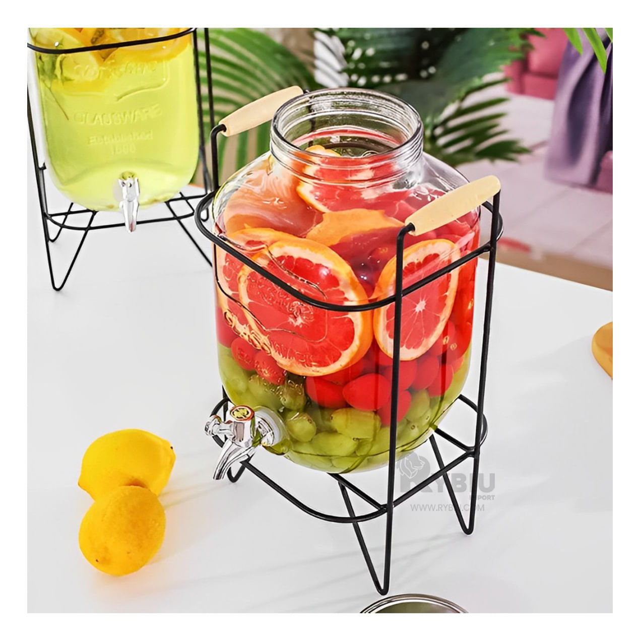 Dispensador de Jugos 8L Transparente Y+Papel de Regalo