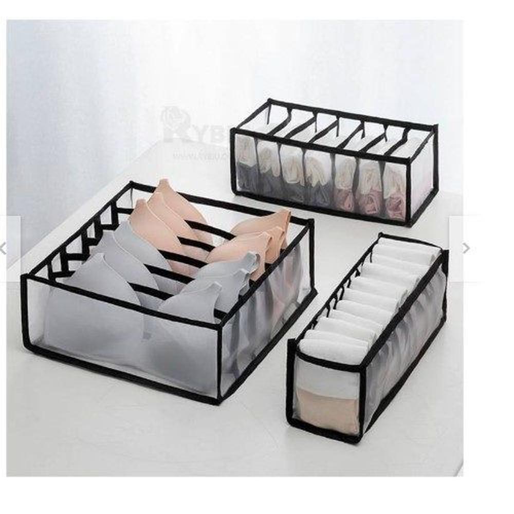 Set de Organizadores de Ropa Interior Negro