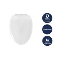 Asiento universal elongado blanco Vainsa