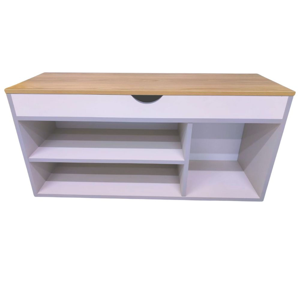 Zapatera Ferdix Cris 6 pares 2 niveles con asiento abatible