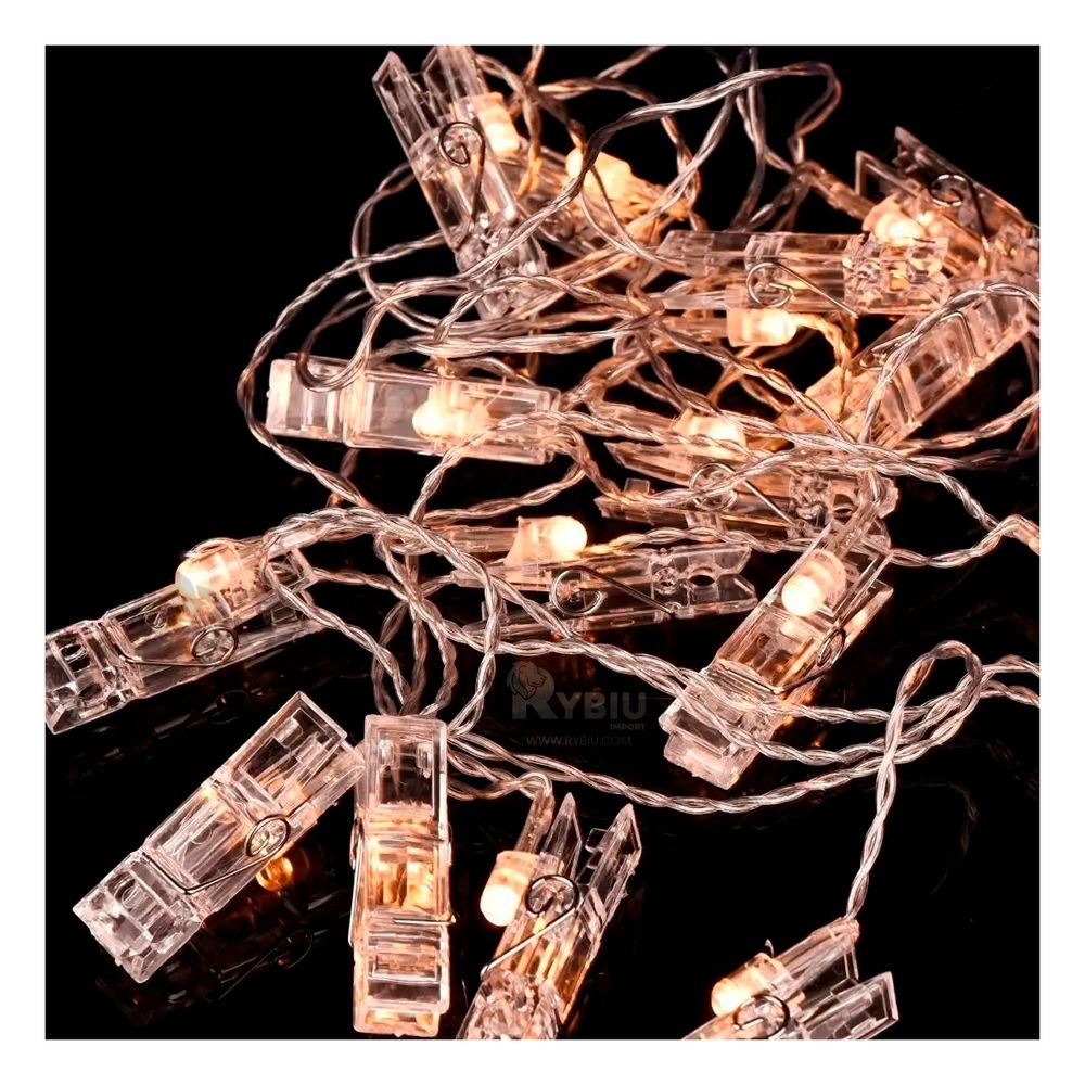 Luces Led con 20 Clips para Fotos Luces Led con 20 Clips para Fotos