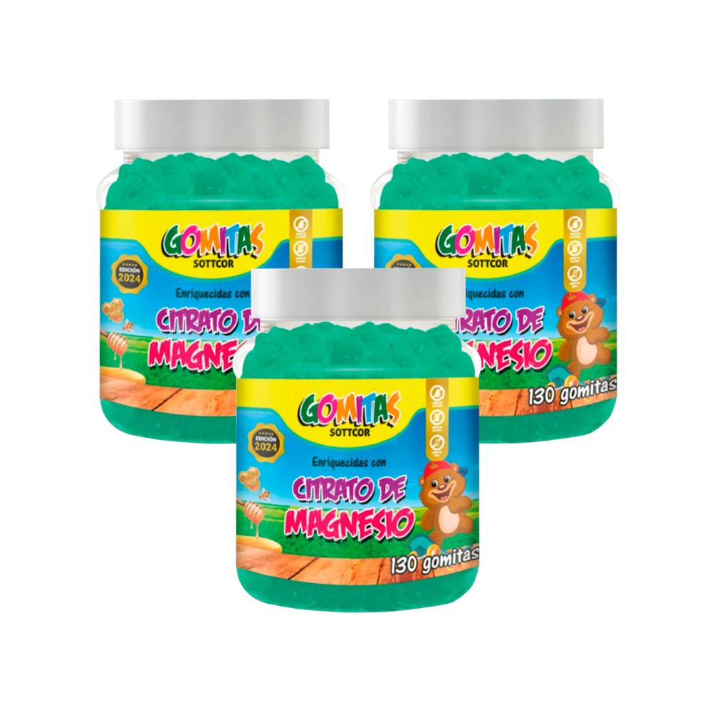 Gomitas Para Ni&ntilde;os Magnecio 130 Gomitas Sottcor 3 Und | Promart.pe - Promart