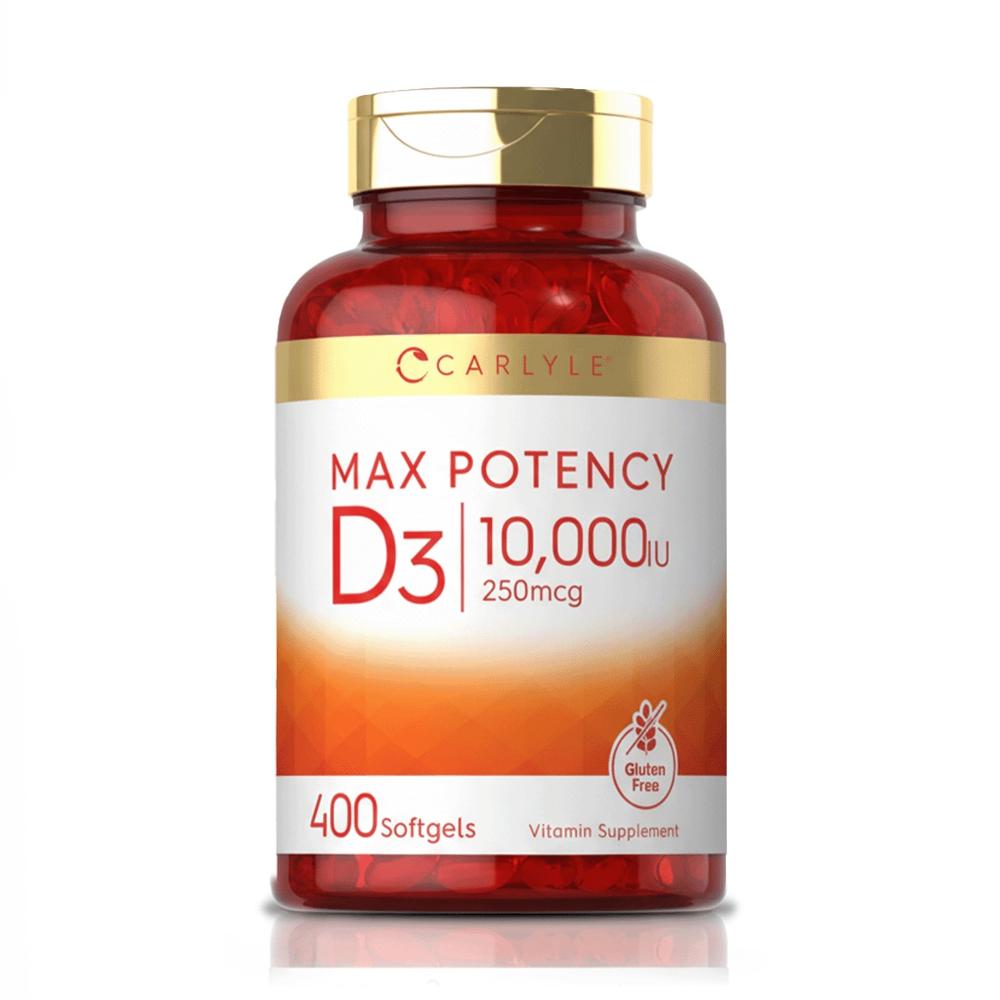 Vitamina D-3 10,000 IU (400 Softgels) – Carlyle Vitamina D-3 10,000 IU (400 Softgels) – Carlyle