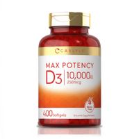Vitamina D-3 10,000 IU (400 Softgels) – Carlyle