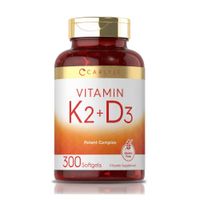Vitamina K-2 con D-3 (300 Softgels) – Carlyle