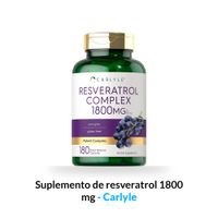 Suplemento de resveratrol 1800 mg - Carlyle