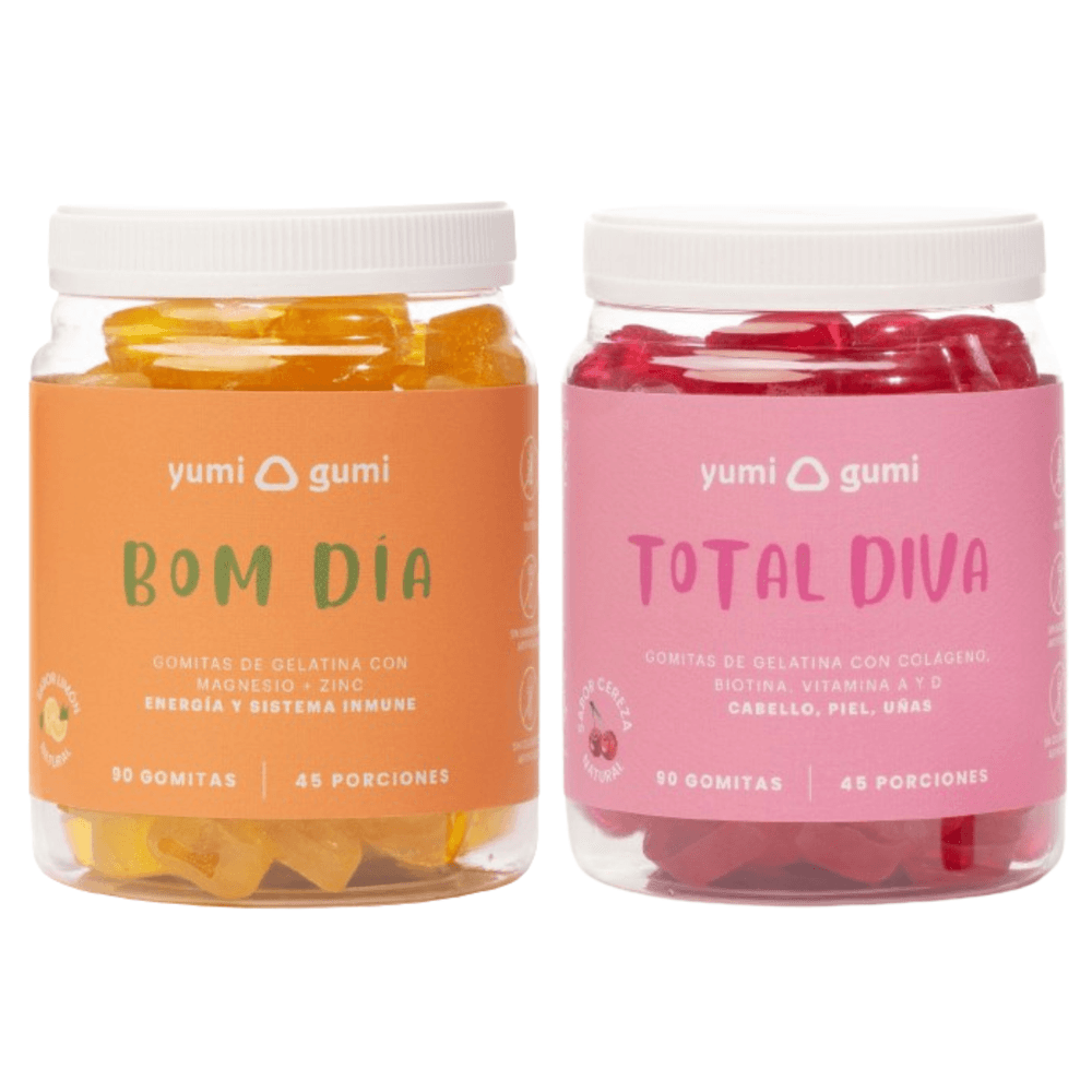 Pack Bom Día + Total Diva Gomitas Yumi Gumi 90 Und Pack Bom Día + Total Diva Gomitas Yumi Gumi 90 Und