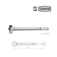 Barra Antipánico DT-F1500RA-S Acero Inox