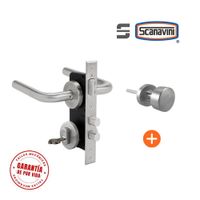 Cerradura de embutir principal 960L Ace Inox manilla IZQUIERDA