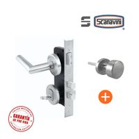 Cerradura de embutir principal 960RR Ace Inox manilla IZQUIERDA