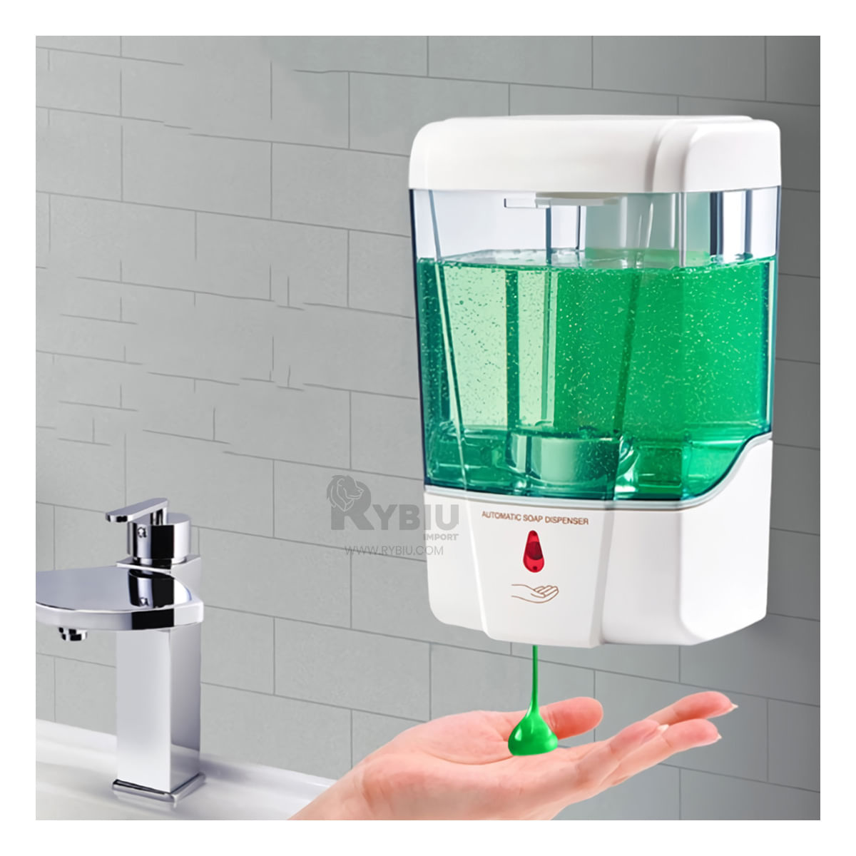 Dispensador de Liquidos con Sensor de 500 ml Blanco